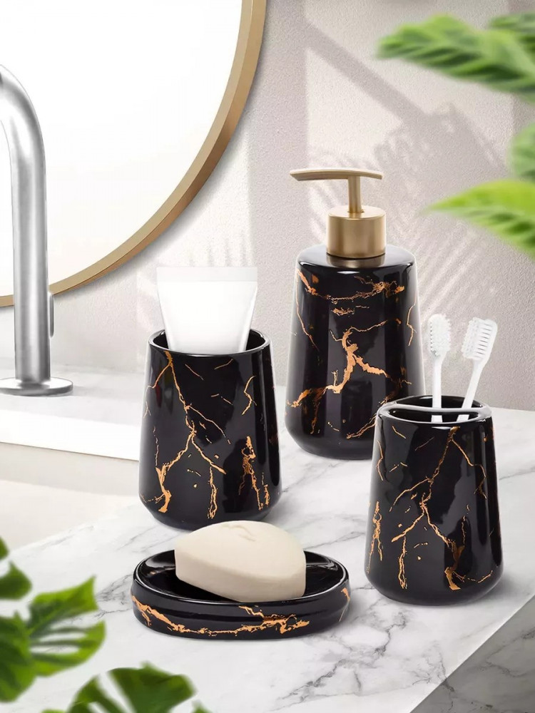 Набор для ванной «Marble black»