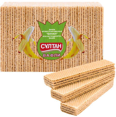 Вафли ароматизированные «Банан» | Султан
