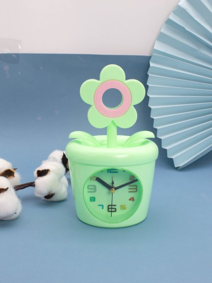Часы-будильник «Flower in a pot» | I like gift | Toki