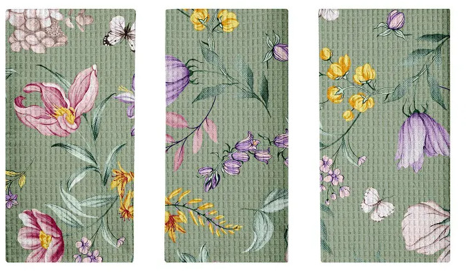 Комплект вафельных полотенец | Adelina | Mia Cara