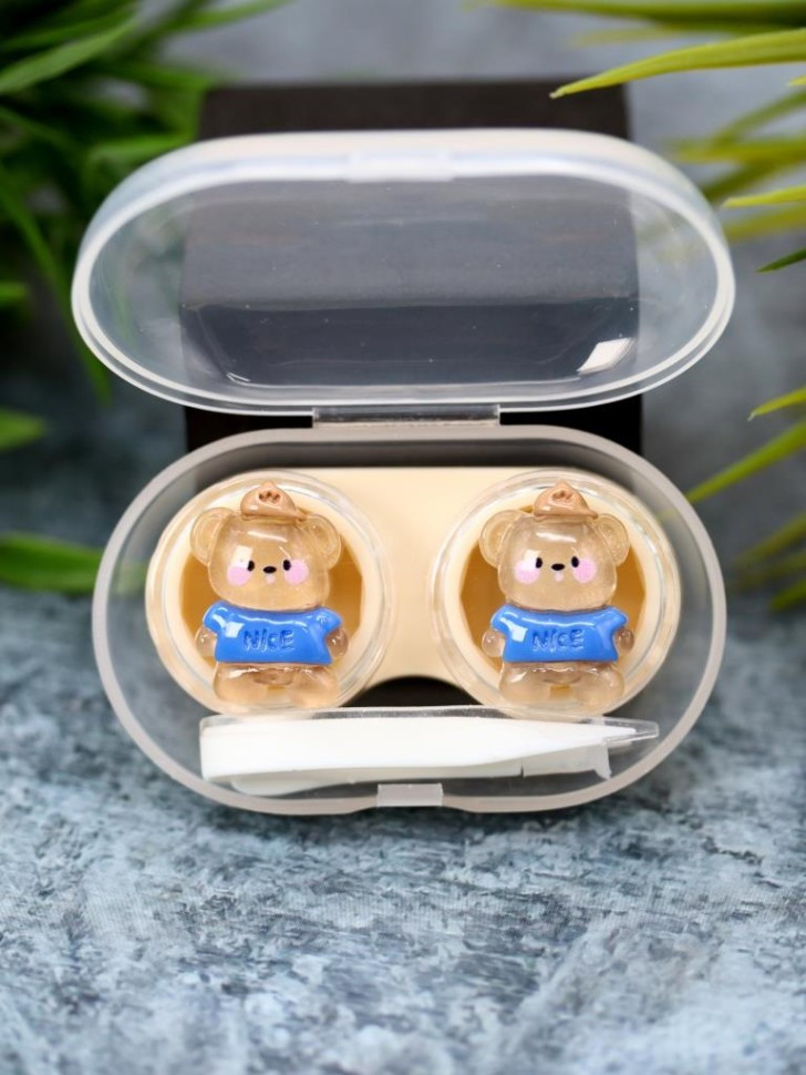 Контейнер для контактных линз «Glass bear» | I like gift | Toki