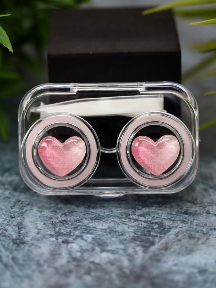 Контейнер для контактных линз «Circle hearts» | I like gift | Toki