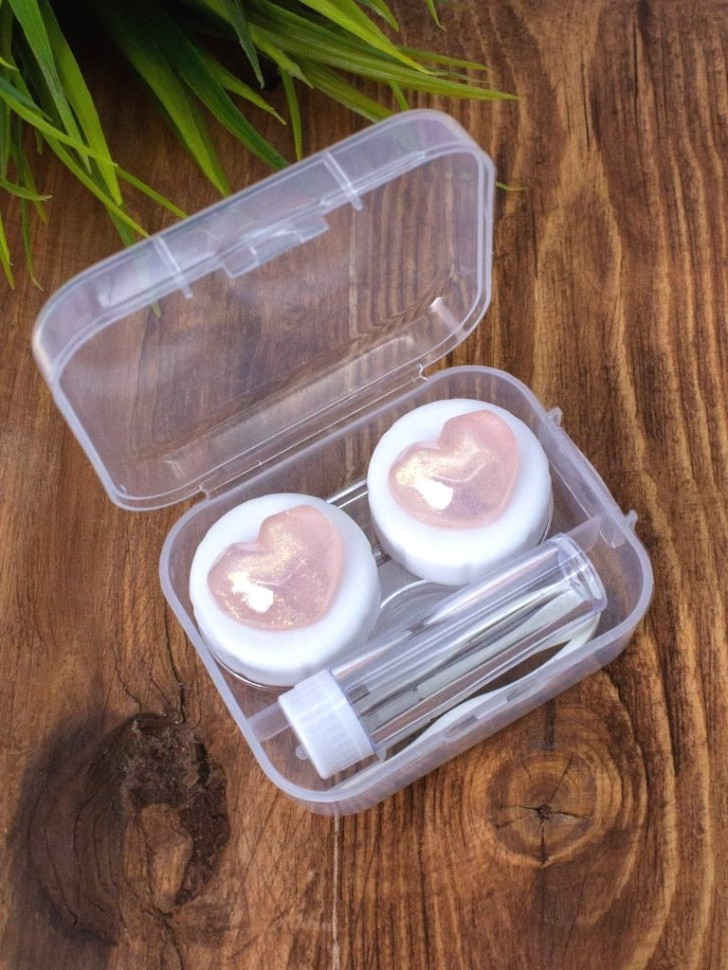 Контейнер для контактных линз «Glass heart» | I like gift | Toki