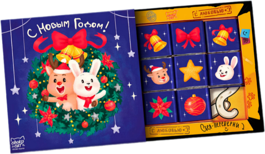 Набор шоколада «Кролик и олень» | Кэт 9 | ChokoCat