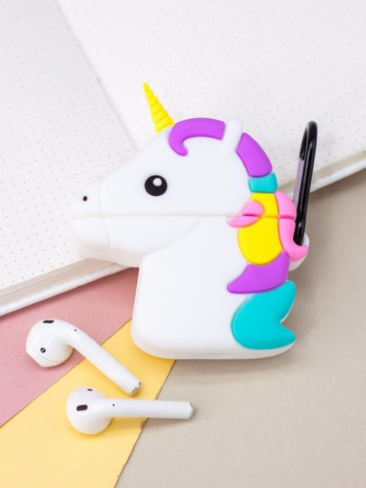 Чехол для Airpods «Unicorn head» | I like gift | Toki