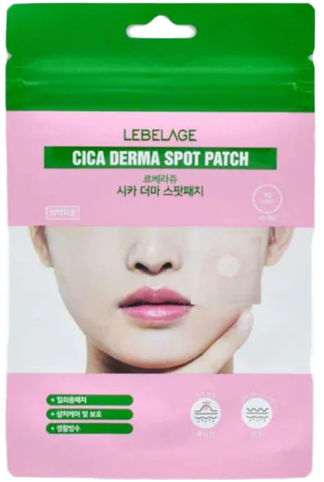 Патчи для лица противовоспалительные «Cica Derma Spot Patch» | Lebelage