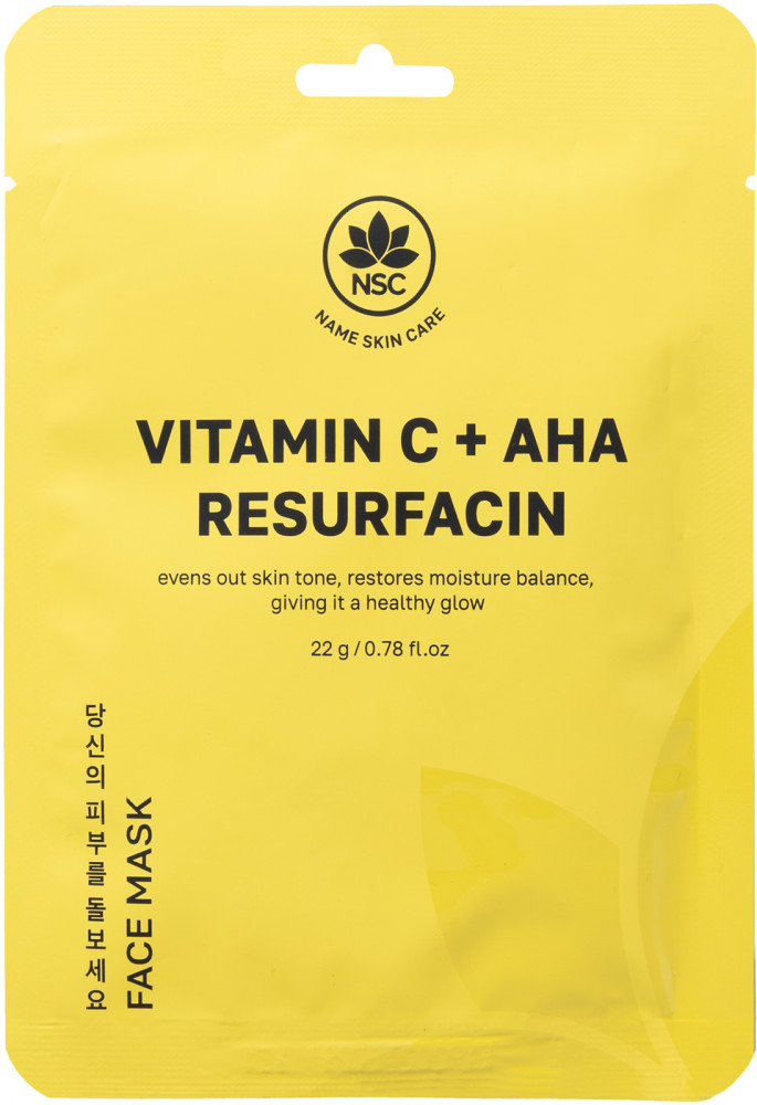 Маска для лица «Vitamin C + AHA Resurfacin Face Mask» | Name skin care