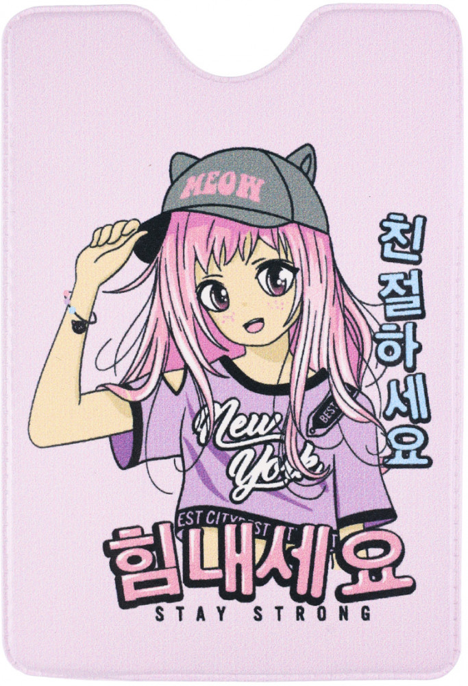 Обложка для проездного и пропуска «Девочка из аниме» | Миленд