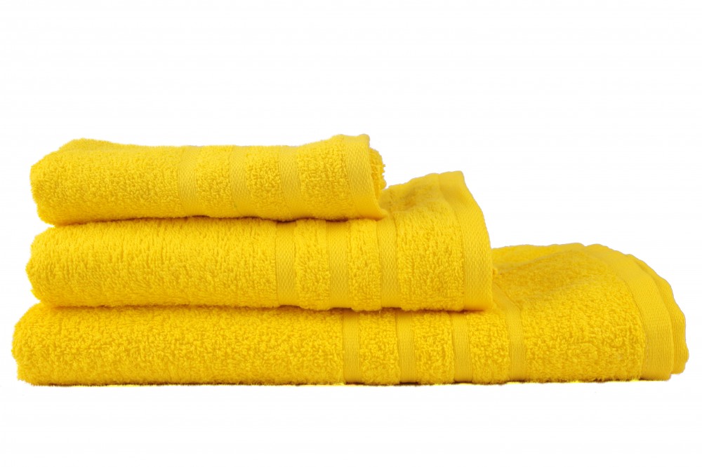 Полотенце махровое гладкокрашеное (ДМ, 50х90, цвет желтый) | ДМ | ДМ Текстиль
