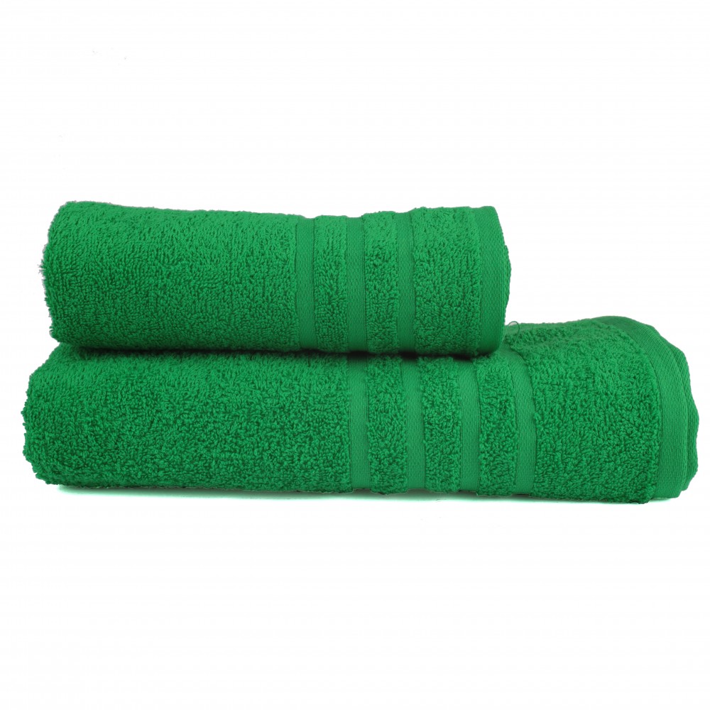 Полотенце махровое гладкокрашеное (ДМ, 50х90, цвет зеленый) | ДМ | ДМ Текстиль