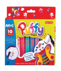 Краски объемные"Puffy", 10 цветов | Гамма