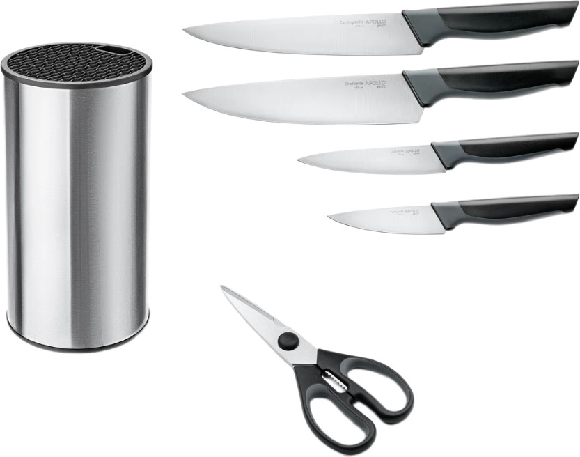 Набор ножей на подставке «Atom 4» | Atom | Apollo Genio