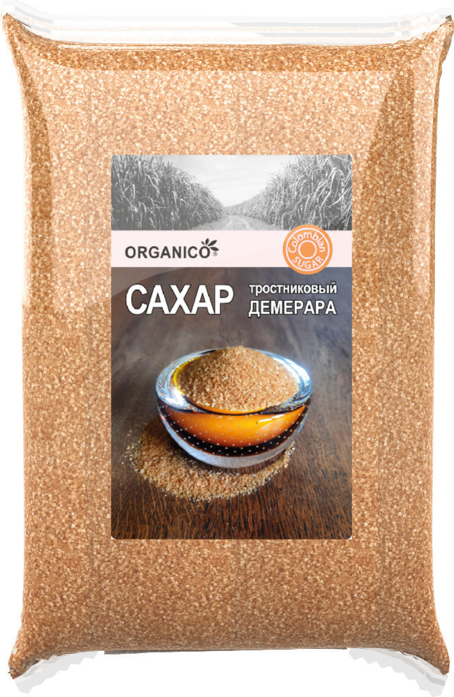 Сахар коричневый тростниковый нерафинированный «Демерара» | Organico