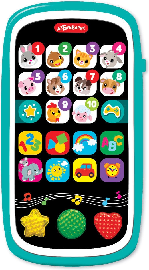 Игрушка музыкальная «Песенки-умняшки» | Мультиплеер с огоньками | Азбукварик