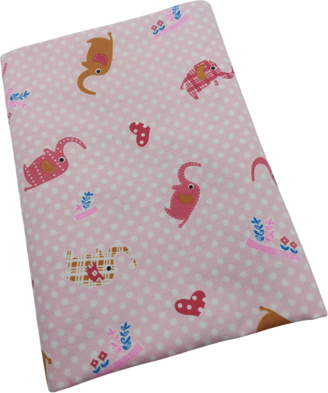 Отрез байковой ткани «Слоны»