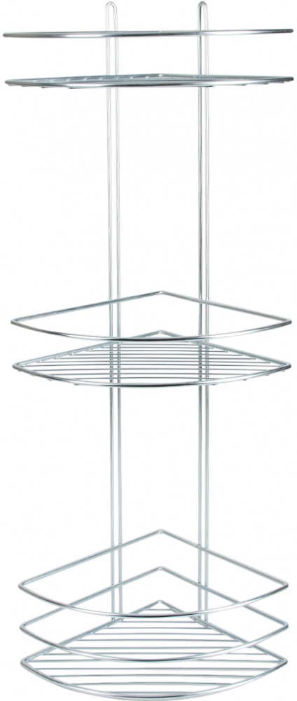 Полка для ванной комнаты трехъярусная угловая | Rosenberg