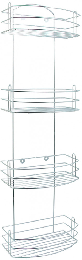 Полка для ванной комнаты четырехъярусная навесная | Rosenberg