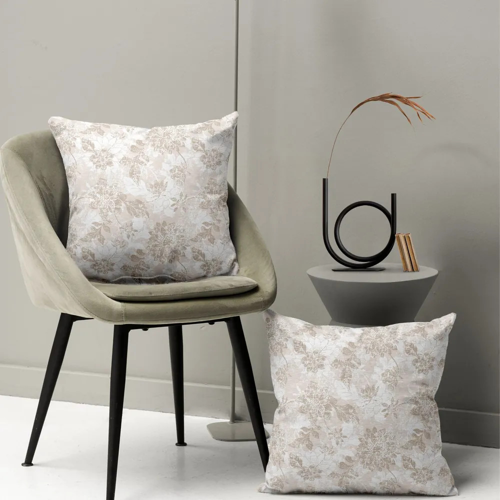 Комплект наволочек декоративных «Beige jacquard» | Унисон