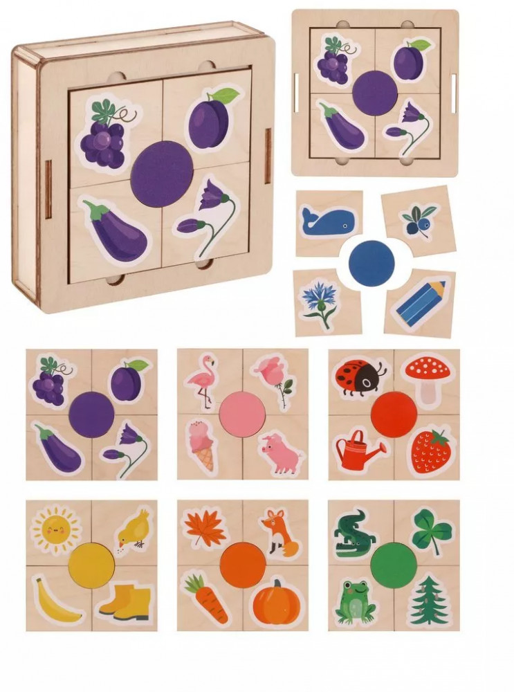 Набор пазлов «Подбери цвета» | Mapacha