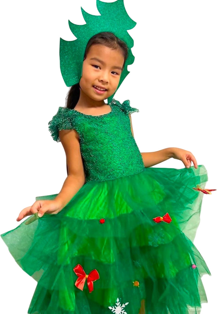 Платье новогоднее для девочки «Ёлочка»