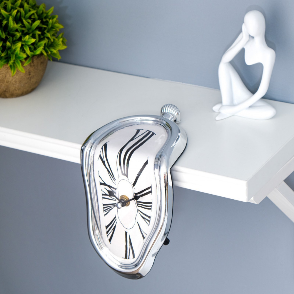 Часы настольные «Стекающие. Стиль Сальвадора Дали» | ИнтерPresent