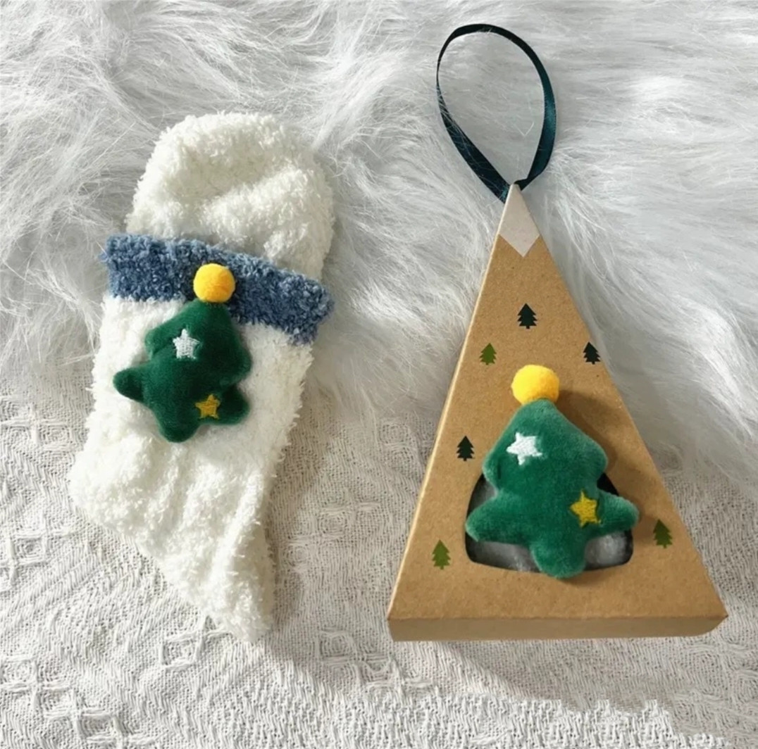 Носки новогодние в подарочной коробке