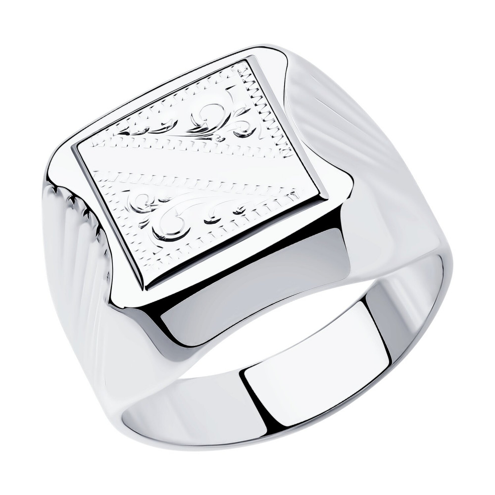 Печатка из серебра с гравировкой | SOKOLOV