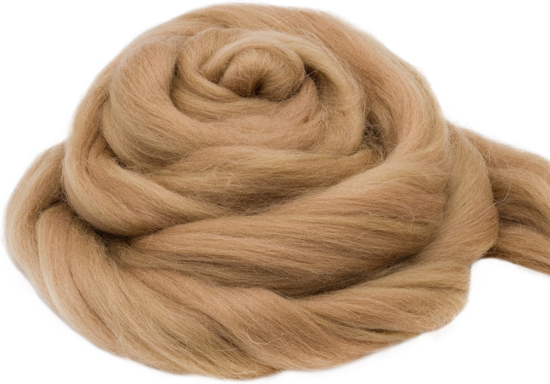 Шерсть для валяния, 258 бежевый | Троицкая камвольная фабрика