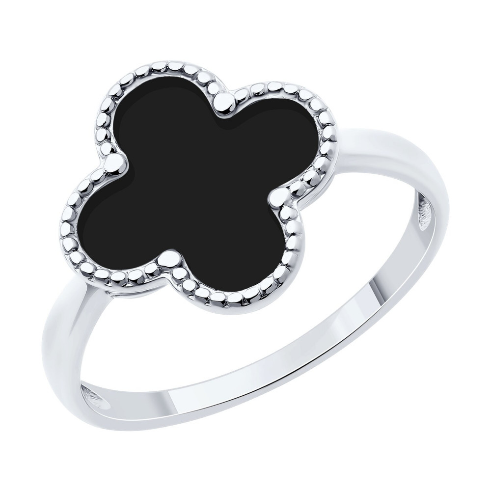 Кольцо из серебра с эмалью | SOKOLOV