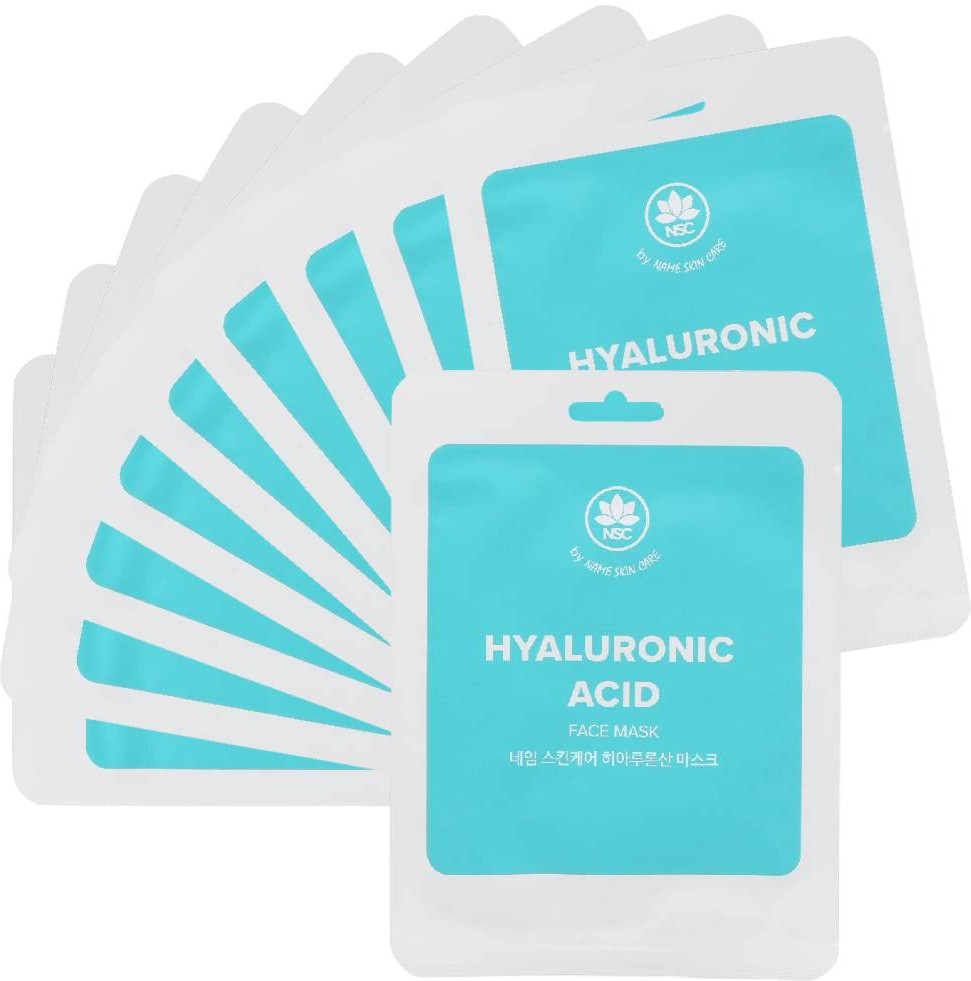 Набор масок для лица с гиалуроновой кислотой «Hyaluronic Acid» | Name skin care