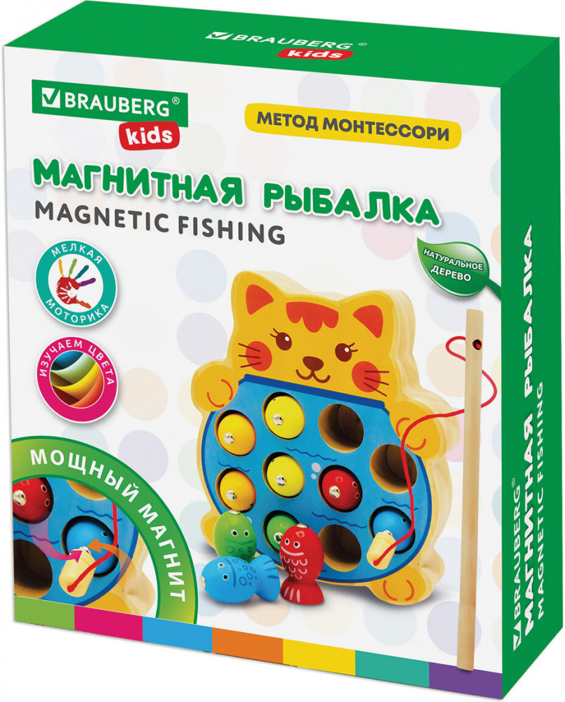 Сортер-рыбалка «Кот» | Brauberg