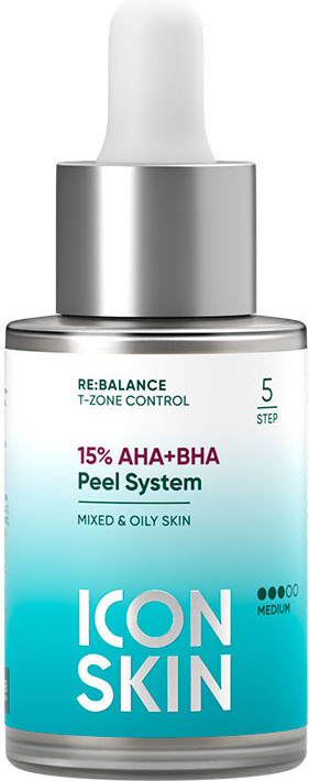 Пилинг для лица «15% AHA+BHA Peel System» | Re:Balance | Icon Skin