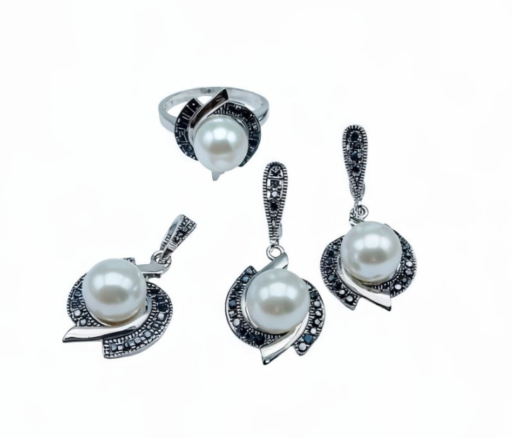 Комплект украшений для женщин с жемчугом | Tuimedaq