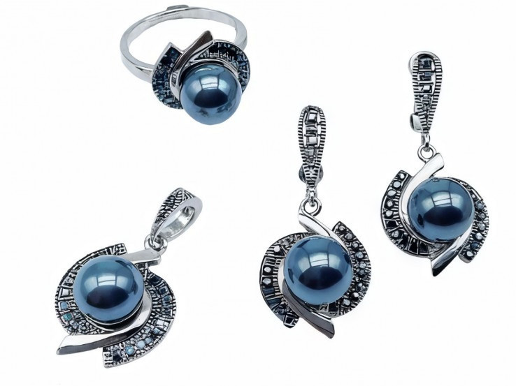 Комплект украшений для женщин с жемчугом | Tuimedaq