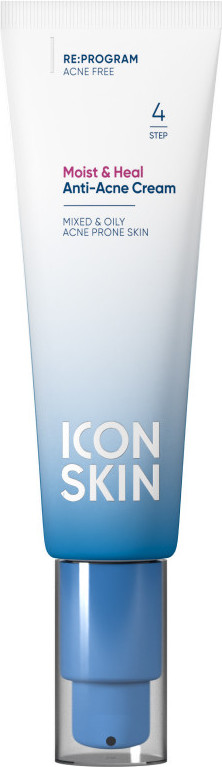 Крем для склонной к акне кожи увлажняющий «Moist & Heal Anti-Acne Cream» | Re:Program | Icon Skin