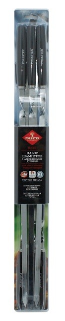 Набор шампуров с деревянными ручками (6 шт.) | Forester