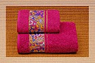 Полотенце махровое гладкокрашеное "Flower Garden" (Cleanelly, 50х90, цвет малиновый)