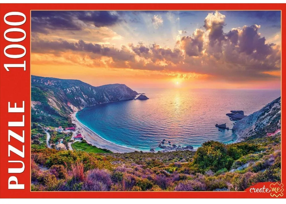 Пазл «Греция. Морской закат» | Create me | Рыжий кот