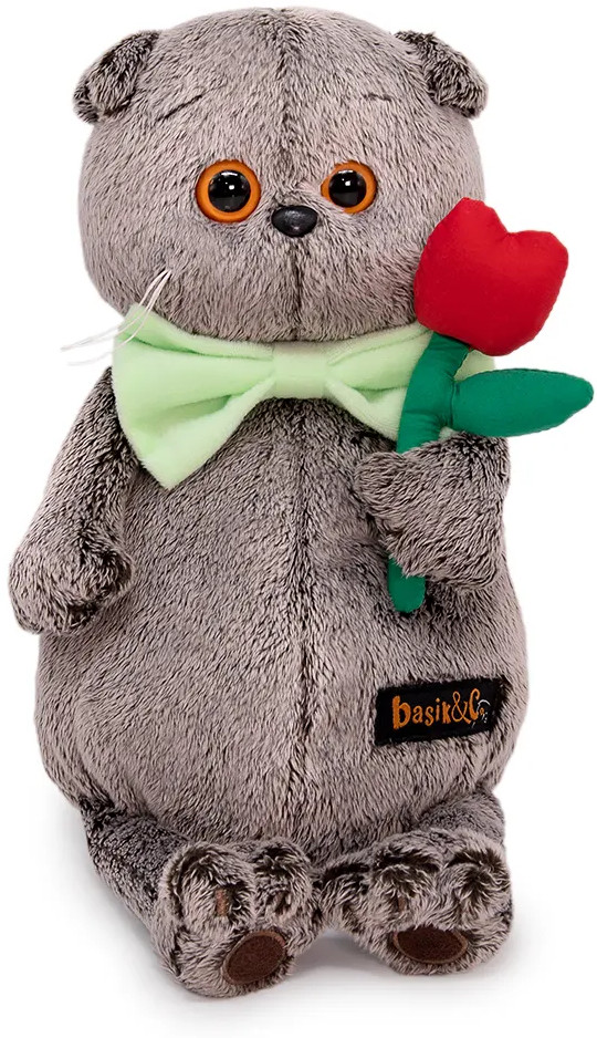 Игрушка мягкая «Басик с тюльпаном» | Basik | Budi Basa