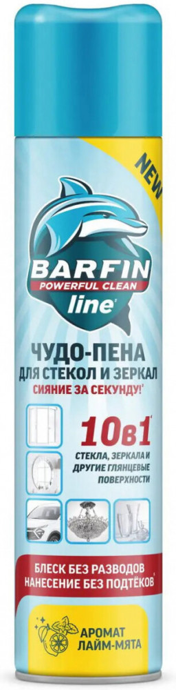 Чудо-пена для стекол и зеркал «Лайм-мята» | Barfin