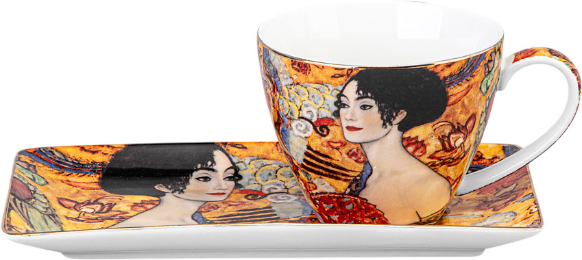 Чайная пара «Дама с веером» | Арт коллекция | Lefard