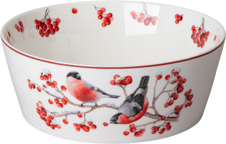 Салатник «Forest tale» | Лесная сказка. Снегири | Lefard