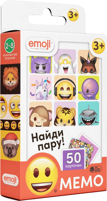 Игра настольная «Мемо. Эмодзи» | Премьера Паблишинг