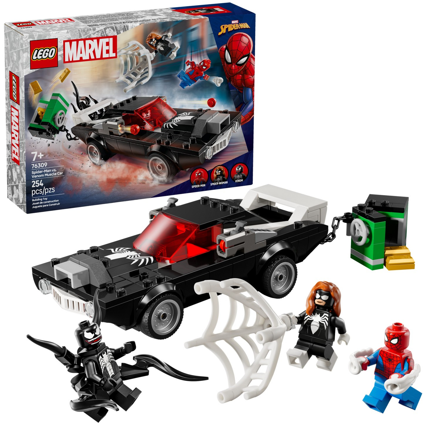 Конструктор Marvel 76309 Человек-паук против маслкара Венома. Spider-Man vs. Venom Muscle Car | LEGO Marvel | LEGO (ЛЕГО)
