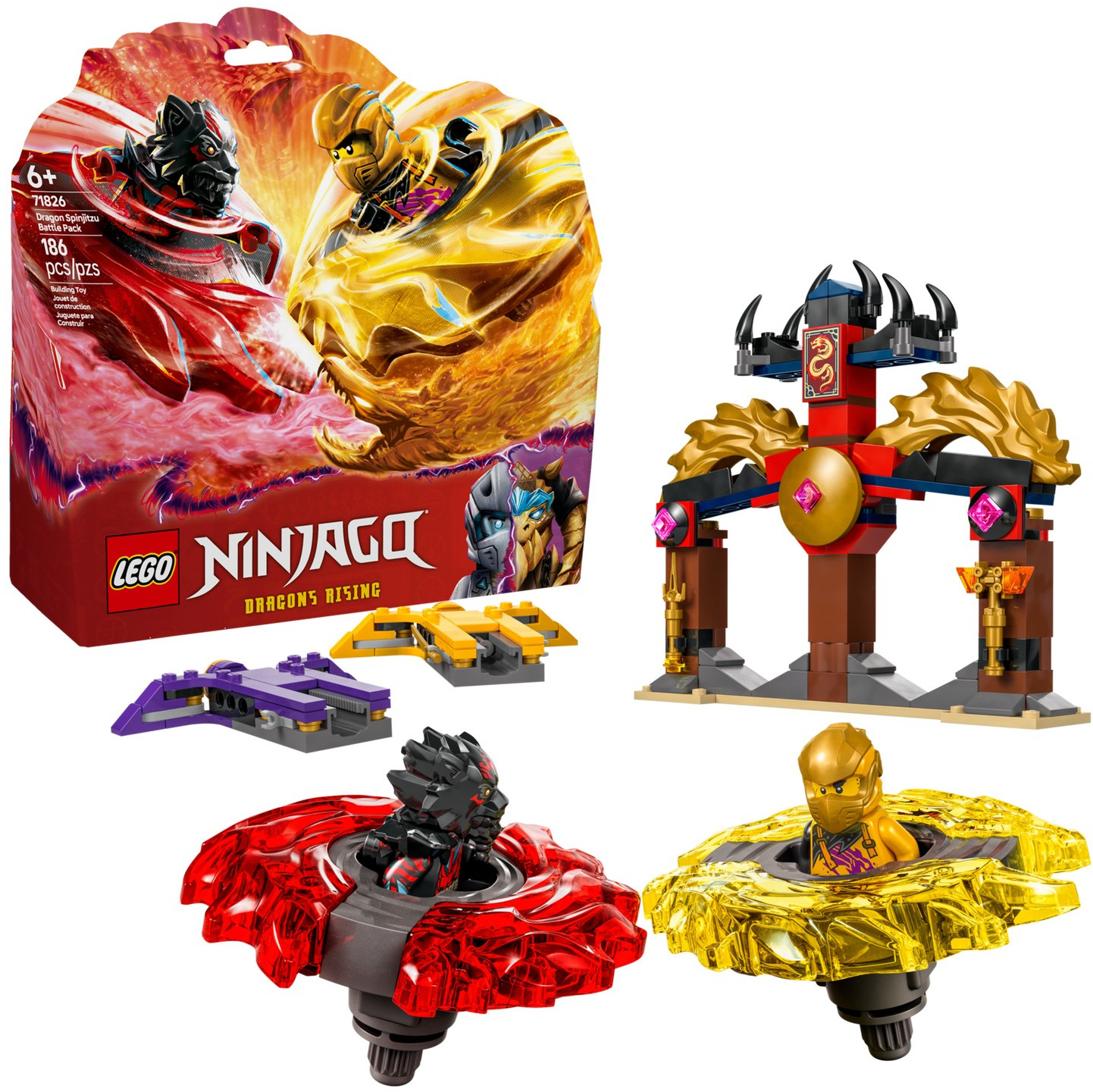 Конструктор Ninjago 71826 Боевой набор драконов Кружитцу. Dragon Spinjitzu Battle | LEGO Ninjago | LEGO (ЛЕГО)