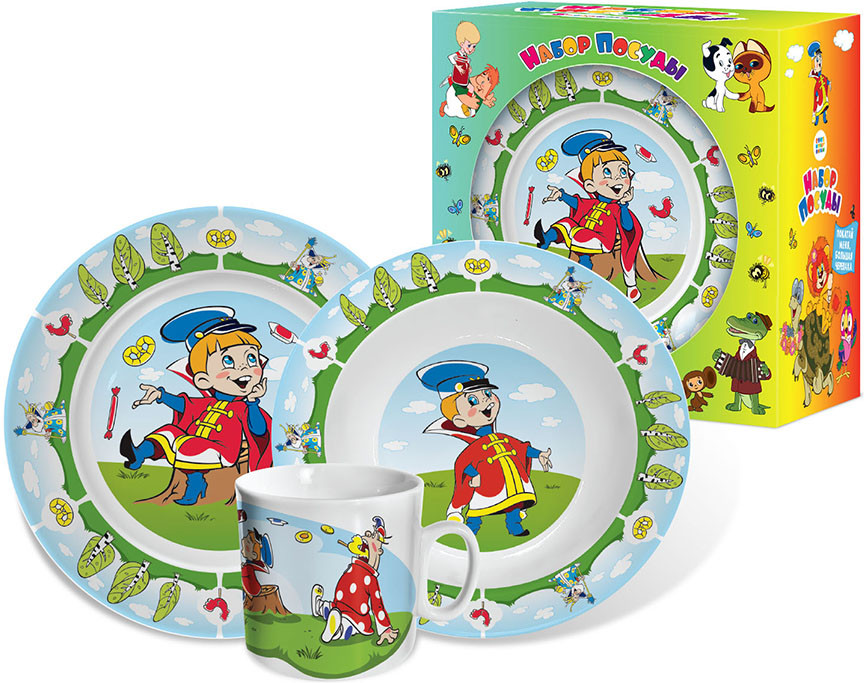 Набор детской посуды «Вовка в тридевятом царстве» | Союзмультфильм | PrioritY