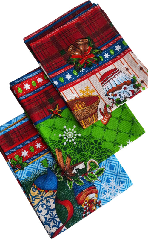 Набор полотенец кухонных «Новогодние чудеса» | Alice Textile