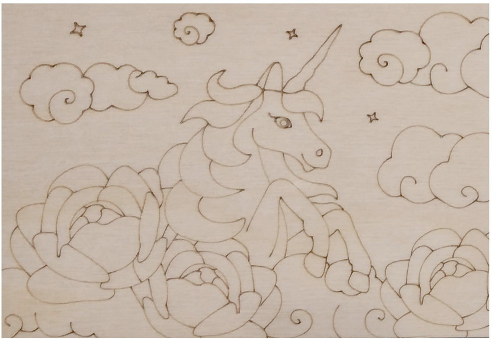 Доска творческая «Единорожка» | Развивающие игры из дерева