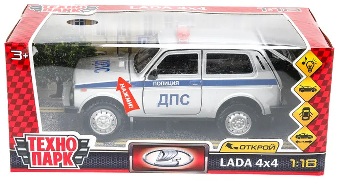 Машина инерционная «Lada 4 × 4. Полиция» | Lada | Технопарк
