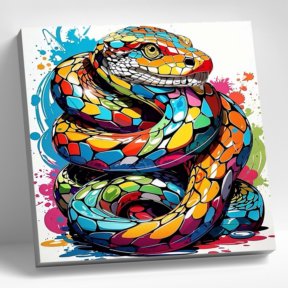 Картина по номерам «Разноцветная змея» | Санкт-Петербург | Molly